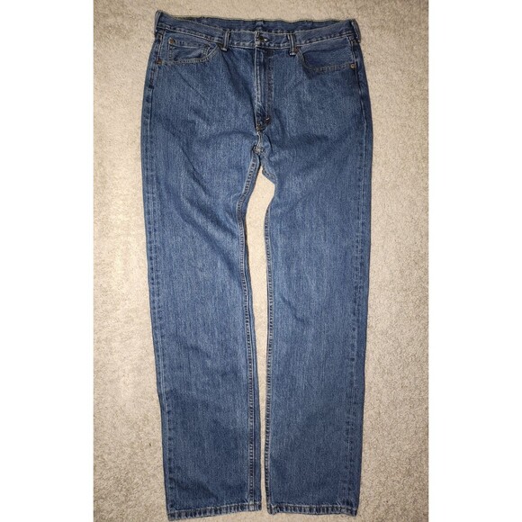 Levi’s 505 Regular Fit Jeans Men’s 40x38 Blue Medium Wash Denim Straight Leg - Picture 1 of 5